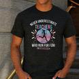 Never Underestimate Teachers Who Runs For Fun Running Teache Men's Casual T-Shirt Dark Grey Never Underestimate Teachers Who Runs For Fun Running Teache Men's Casual T-Shirt Dark Grey