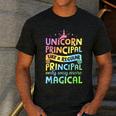 Unicorn Principal Back To School Teacher Appreciation Men's Casual T-Shirt Dark Grey Unicorn Principal Back To School Teacher Appreciation Men's Casual T-Shirt Dark Grey