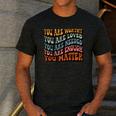 Unity Day Tee Orange Women Teacher You Matter Orange Be Kind Men's Casual T-Shirt Dark Grey