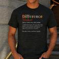 Vintage Difference Maker Definition Teachers Mom Boss Women Men's Casual T-Shirt Dark Grey