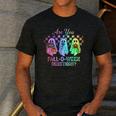 Vintage Are You Fall O Ween Directions Teacher Halloween Men's Casual T-Shirt Dark Grey