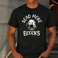 Vintage Halloween Teacher Women Reading Read More Books Men's Casual T-Shirt Dark Grey