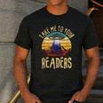 Vintage Take Me To Your Readers English Teacher Alien Space Men Women Men's Casual T-Shirt Dark Grey Vintage Take Me To Your Readers English Teacher Alien Space Men Women Men's Casual T-Shirt Dark Grey