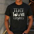 Vintage Teach Love Inspire Red For Ed Teacher Supporter Men Women Girls Kids Men's Casual T-Shirt Dark Grey Vintage Teach Love Inspire Red For Ed Teacher Supporter Men Women Girls Kids Men's Casual T-Shirt Dark Grey
