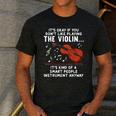 Violin Player Costume For Men Women Violin Teacher Violinist Men's Casual T-Shirt Dark Grey Violin Player Costume For Men Women Violin Teacher Violinist Men's Casual T-Shirt Dark Grey
