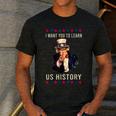 I Want You To Learn US History American Teacher School For Men Women Men's Casual T-Shirt Dark Grey