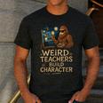 Weird Teachers Build Character Van Bigfoot Art Men's Casual T-Shirt Dark Grey Weird Teachers Build Character Van Bigfoot Art Men's Casual T-Shirt Dark Grey