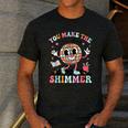 You Make The Whole Class Shimmer Teacher Era Back To School Men's Casual T-Shirt Dark Grey You Make The Whole Class Shimmer Teacher Era Back To School Men's Casual T-Shirt Dark Grey