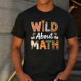 Wild About Math Cute Teacher Student Math Club Men's Casual T-Shirt Dark Grey