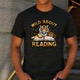 Wild About Reading Tiger For Teachers & Students Men's Casual T-Shirt Dark Grey Wild About Reading Tiger For Teachers & Students Men's Casual T-Shirt Dark Grey