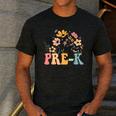 Wildflower Pre-K Preschool Team Floral Teacher Girls Men's Casual T-Shirt Dark Grey Wildflower Pre-K Preschool Team Floral Teacher Girls Men's Casual T-Shirt Dark Grey