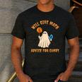 Will Give Math Advice For Candy Math Ghost Teacher Halloween Men's Casual T-Shirt Dark Grey Will Give Math Advice For Candy Math Ghost Teacher Halloween Men's Casual T-Shirt Dark Grey
