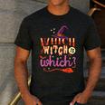 Which Witch Is Which Halloween English Teacher Men's Casual T-Shirt Dark Grey Which Witch Is Which Halloween English Teacher Men's Casual T-Shirt Dark Grey