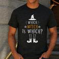 Which Witch Is Which Halloween Grammar Teacher Costume Men's Casual T-Shirt Dark Grey Which Witch Is Which Halloween Grammar Teacher Costume Men's Casual T-Shirt Dark Grey