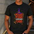 Witchy Halloween Hocus Pocus Everybody Focus Teacher Pumpkin Men's Casual T-Shirt Dark Grey Witchy Halloween Hocus Pocus Everybody Focus Teacher Pumpkin Men's Casual T-Shirt Dark Grey