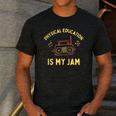 Women's Physical Education Is My Jam PE Teacher Appreciation Men's Casual T-Shirt Dark Grey Women's Physical Education Is My Jam PE Teacher Appreciation Men's Casual T-Shirt Dark Grey