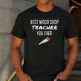 Wood Shop Teacher For Dad From Student Men's Casual T-Shirt Dark Grey