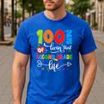 100 Days Of Living That 2nd Grade Life Boy Girl Teacher Men's Casual T-Shirt Royal Blue 100 Days Of Living That 2nd Grade Life Boy Girl Teacher Men's Casual T-Shirt Royal Blue