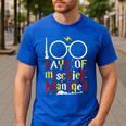100 Days Of Mischief Managed Teacher Kid 100th Day Of School Men's Casual T-Shirt Royal Blue 100 Days Of Mischief Managed Teacher Kid 100th Day Of School Men's Casual T-Shirt Royal Blue