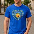 100 Days Of School Bee Hive Tree Hearts Teachers Student Kid Men's Casual T-Shirt Royal Blue