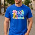 100 Days Of School Preppy 100th Day Of School Teachers Girls Men's Casual T-Shirt Royal Blue 100 Days Of School Preppy 100th Day Of School Teachers Girls Men's Casual T-Shirt Royal Blue