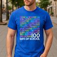 100th Day Of School Teacher Kids 100 Days Math Numbers Men's Casual T-Shirt Royal Blue 100th Day Of School Teacher Kids 100 Days Math Numbers Men's Casual T-Shirt Royal Blue