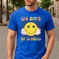 100th Day Of School Teacher Kids 100 Days Of School Men's Casual T-Shirt Royal Blue 100th Day Of School Teacher Kids 100 Days Of School Men's Casual T-Shirt Royal Blue
