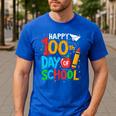 100th Day Of School Teachers Kids Happy 100 Days Men's Casual T-Shirt Royal Blue 100th Day Of School Teachers Kids Happy 100 Days Men's Casual T-Shirt Royal Blue