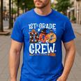 1st Grade Boo Crew Cute Ghost Halloween Teacher Kids Men's Casual T-Shirt Royal Blue 1st Grade Boo Crew Cute Ghost Halloween Teacher Kids Men's Casual T-Shirt Royal Blue