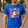 1st Grade Boo Crew Halloween First Grade Halloween Teacher Men's Casual T-Shirt Royal Blue 1st Grade Boo Crew Halloween First Grade Halloween Teacher Men's Casual T-Shirt Royal Blue