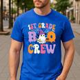1st Grade Boo Crew Spooky First Grade Halloween Teacher Men's Casual T-Shirt Royal Blue 1st Grade Boo Crew Spooky First Grade Halloween Teacher Men's Casual T-Shirt Royal Blue