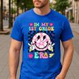 In My 1st Grade Era Smile Face Back To School Teacher Kid Men's Casual T-Shirt Royal Blue