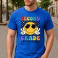 2nd Grade Teacher Shirts First Day Second Grade Shirt Girls Men's Casual T-Shirt Royal Blue