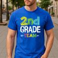 2nd Grade Team T-Shirt 2nd Grade Squad Teacher Men's Casual T-Shirt Royal Blue