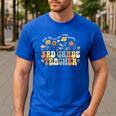 3rd Third Grade Teacher Appreciation Teaching Wildflowers Men's Casual T-Shirt Royal Blue 3rd Third Grade Teacher Appreciation Teaching Wildflowers Men's Casual T-Shirt Royal Blue