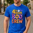 4th Grade Boo Crew Ghost Halloween Teacher Costume Men's Casual T-Shirt Royal Blue 4th Grade Boo Crew Ghost Halloween Teacher Costume Men's Casual T-Shirt Royal Blue