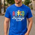 4th Grade Rocks ABCD Back To School Rock Teachers Men's Casual T-Shirt Royal Blue 4th Grade Rocks ABCD Back To School Rock Teachers Men's Casual T-Shirt Royal Blue
