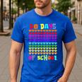 50 Days Of School Hearts Teacher Happy 50th Day Of School Men's Casual T-Shirt Royal Blue