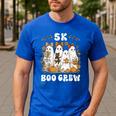 5K Boo Crew Halloween Teacher K5 Floral Ghost Trick Or Teach Men's Casual T-Shirt Royal Blue 5K Boo Crew Halloween Teacher K5 Floral Ghost Trick Or Teach Men's Casual T-Shirt Royal Blue