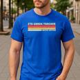 5TH GRADE TEACHER Job Title Profession Birthday Worker Men's Casual T-Shirt Royal Blue