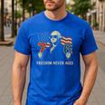 6-7 7-6 George Washington Freedom For Teachers Men's Casual T-Shirt Royal Blue 6-7 7-6 George Washington Freedom For Teachers Men's Casual T-Shirt Royal Blue