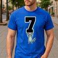 6 7 Matching Teachers Halloween Costume Raccoon Men's Casual T-Shirt Royal Blue