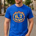 6 7 Meme Halloween Pumpkin Costume For Student Teacher Men's Casual T-Shirt Royal Blue 6 7 Meme Halloween Pumpkin Costume For Student Teacher Men's Casual T-Shirt Royal Blue