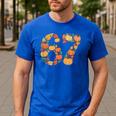 67 6 7 Fall Leaves For Teachers 67 Teacher Men's Casual T-Shirt Royal Blue