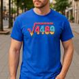 67 Ice Cream Drip Meme Math Teacher School Square Root 4489 Men's Casual T-Shirt Royal Blue