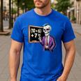 67 Math Teacher Meme Brainrot Six Seven Halloween Equation Men's Casual T-Shirt Royal Blue