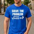 67 Meme Math Six Seven Teacher Brainrot Joke Men's Casual T-Shirt Royal Blue