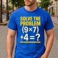 67 Meme Math Teacher School 6-7 Brain Rot Six Seven Men's Casual T-Shirt Royal Blue 67 Meme Math Teacher School 6-7 Brain Rot Six Seven Men's Casual T-Shirt Royal Blue