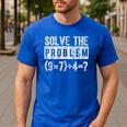 67 Meme PEMDAS Elementary Math Teacher Brain Rot Joke Men's Casual T-Shirt Royal Blue