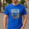 67 Meme Pemdas Elementary Math Teacher Brainrot Joke Men's Casual T-Shirt Royal Blue 67 Meme Pemdas Elementary Math Teacher Brainrot Joke Men's Casual T-Shirt Royal Blue